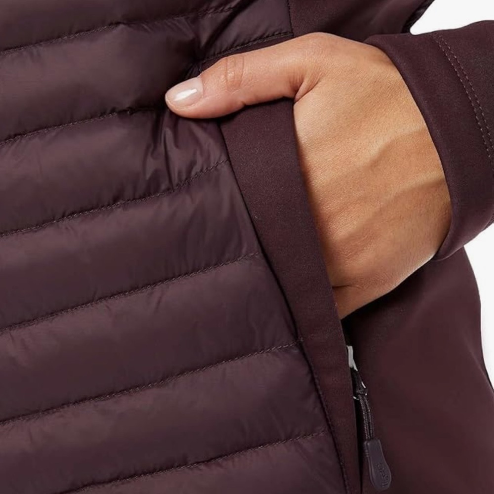 ❄️NWT❄️ 32 Degrees Womens Mixed Media Jacket- Deep Burgundy - Size: Small - Picture 4 of 5